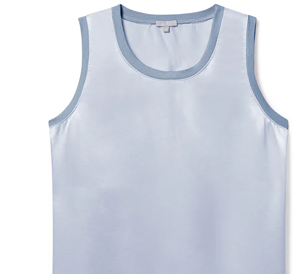 PJ Harlow Alexa Satin Crew-Neck Tank