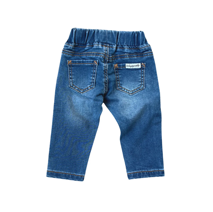 Mid Blue Wash Denim Jeans