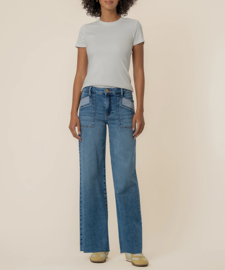 Kut From the Kloth Maya High Rise Wide Leg, Success - 13 Hub Lane   |  Wide Leg Jeans