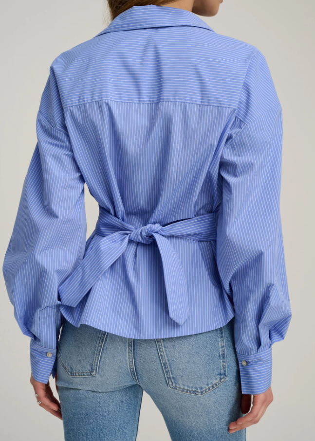 The Back Story Shirt, Blue & White Stripe