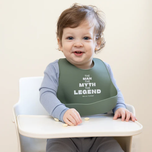 Man Myth Legend Wonder Bib - 13 Hub Lane   |  Feeding Bibs