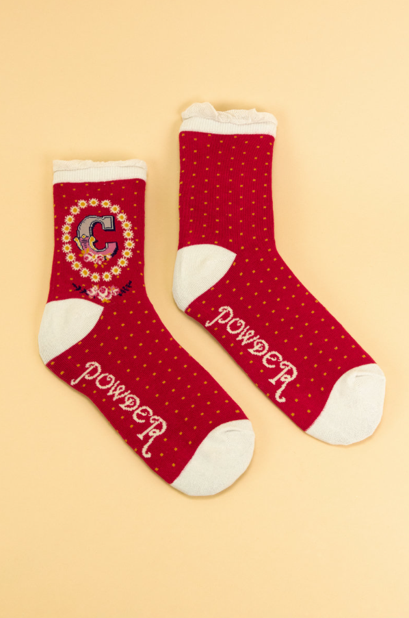 'C' Alphabet Socks