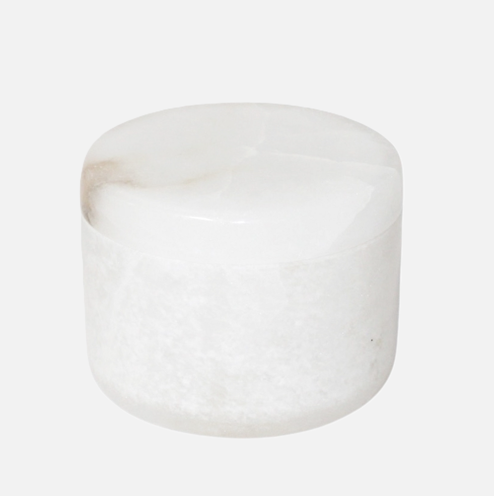 Round Alabaster Box - 13 Hub Lane   |  