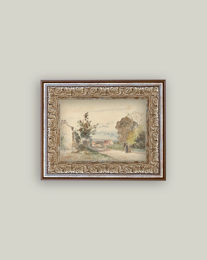 The Road from Versailles Framed Antique Art