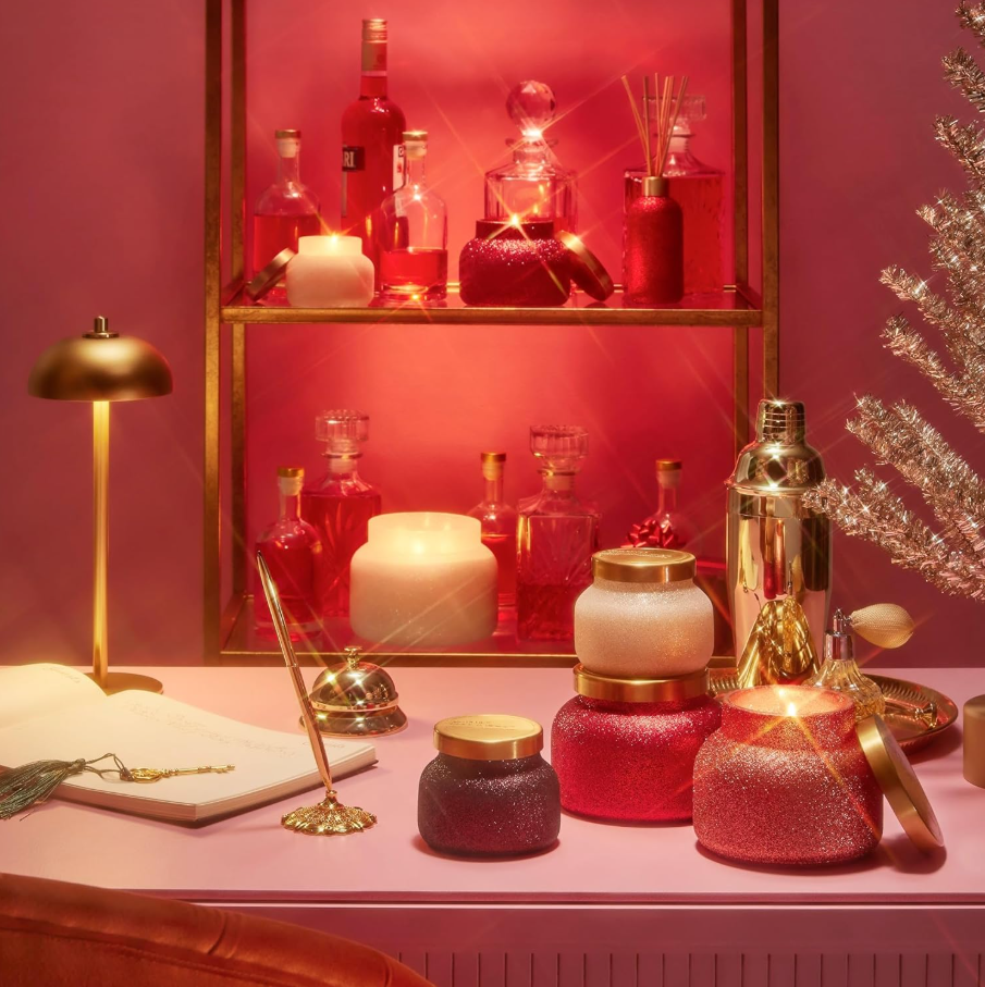 Red Glitter Volcano Signature Jar