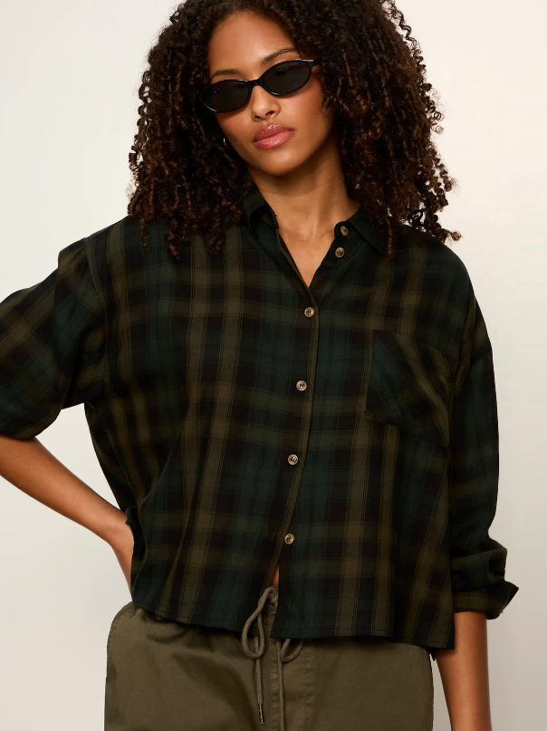The Autumn Edit Flannel, Forest Plaid