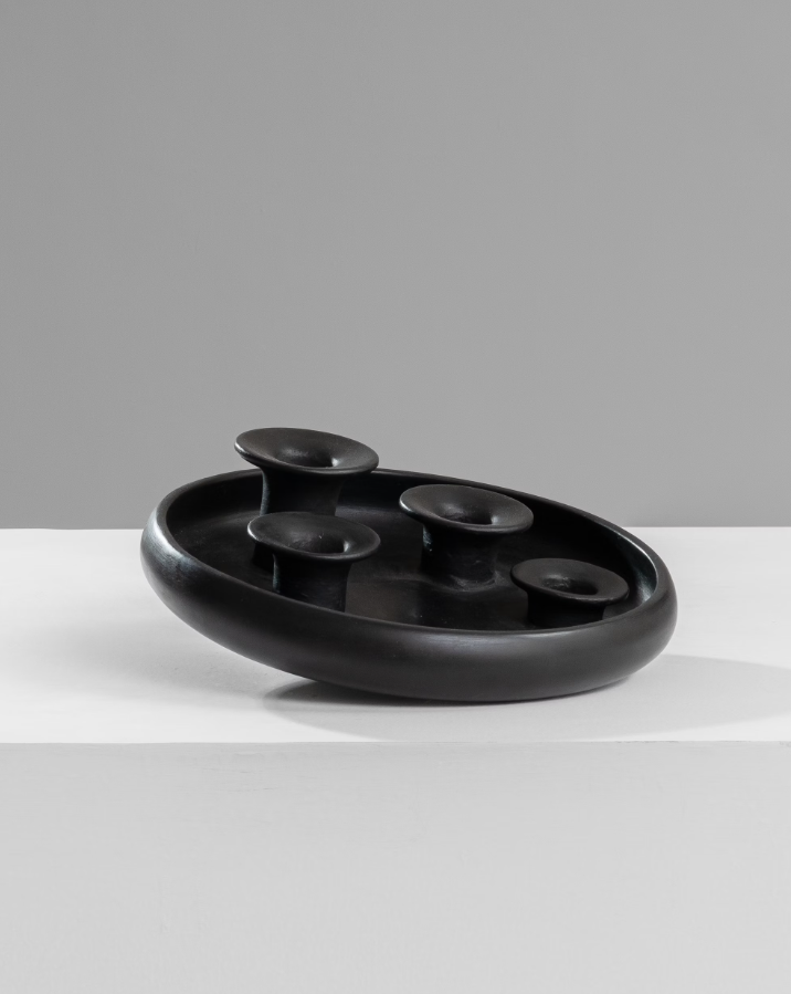 Nour Tadelakt Candlestick Holder - Thumbnail 2