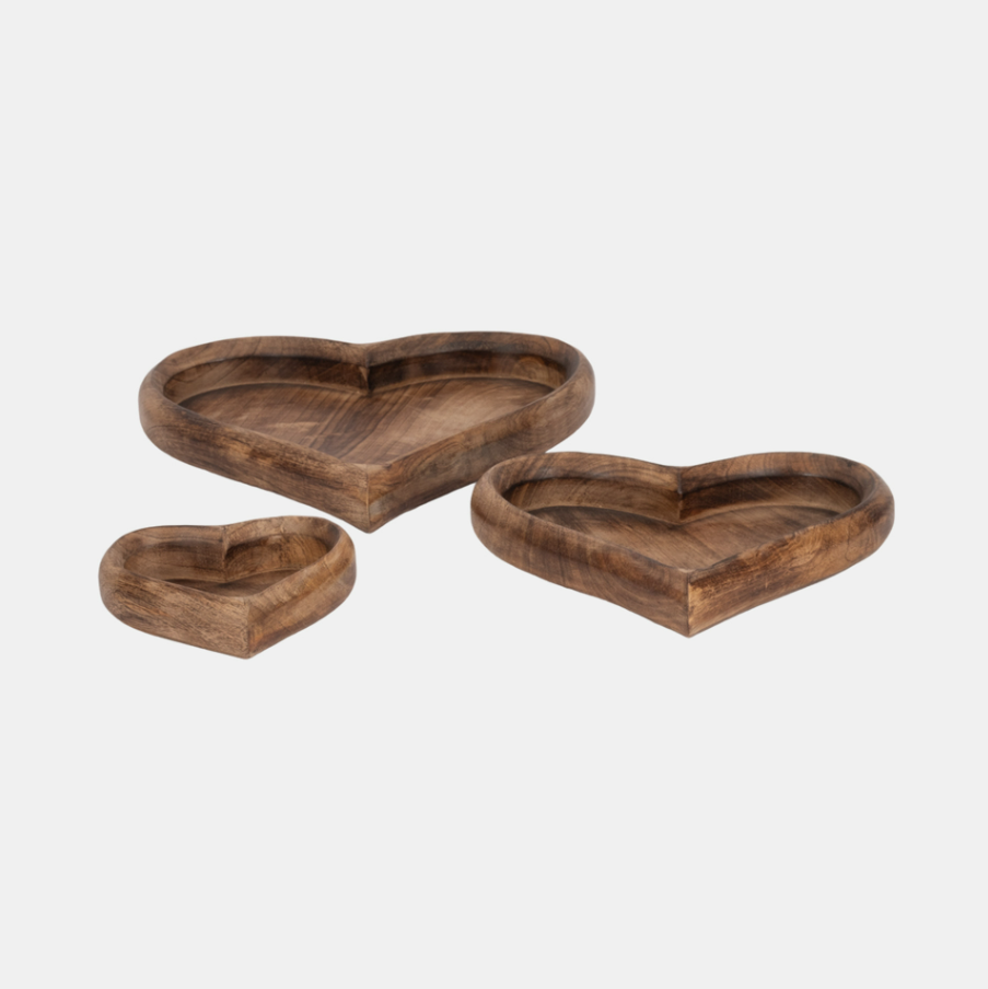 Mango Wood Heart Tray