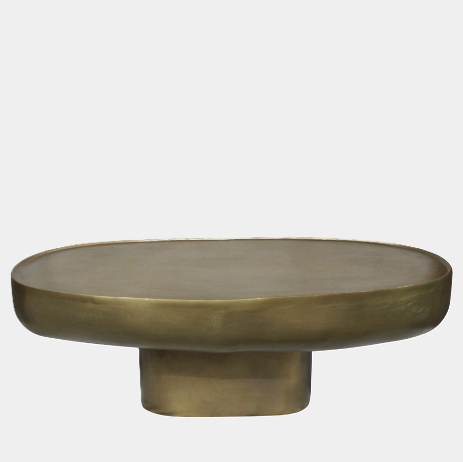 Oval Brass Coffee Table - 13 Hub Lane   |  