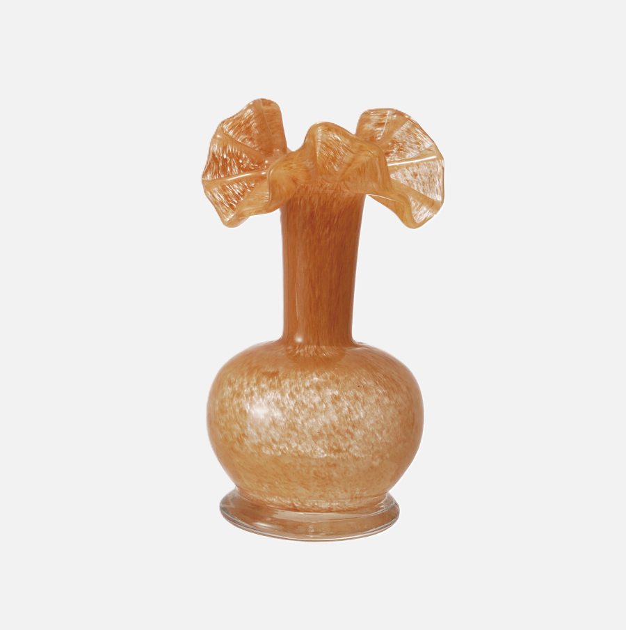 Art Glass Ruffle Vase - 13 Hub Lane   |  Glass Vases