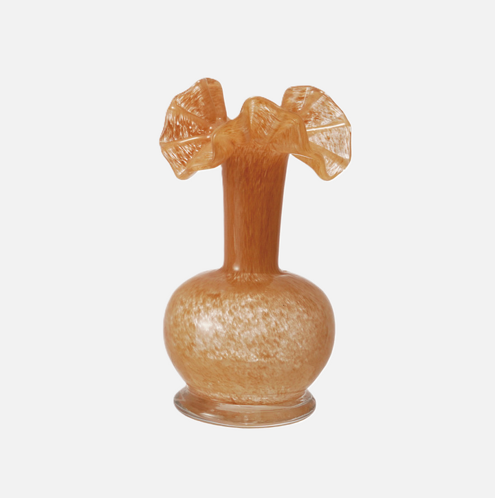 Art Glass Ruffle Vase - 13 Hub Lane   |  Glass Vases