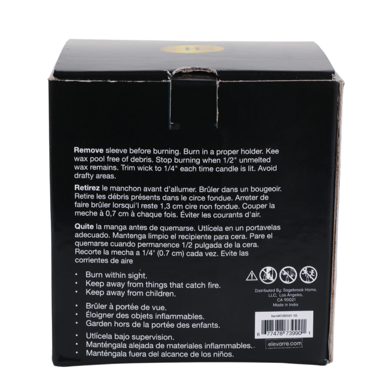 Hazel Amber & Oak Marble Candle