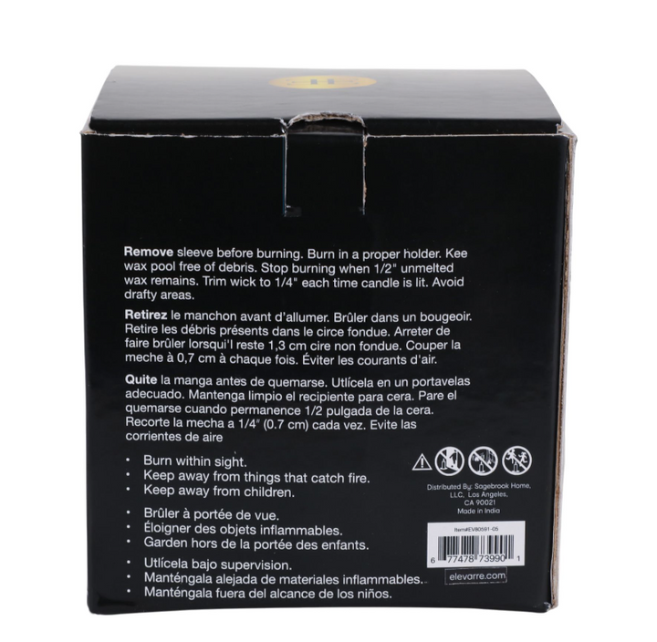 Hazel Amber & Oak Marble Candle