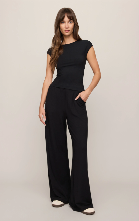 Soft Trace Second Skin Tee, Black