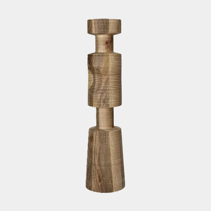 Rotello Mango Wood Candle Holder, Natural - 13 Hub Lane   |  Wood Candle Holders