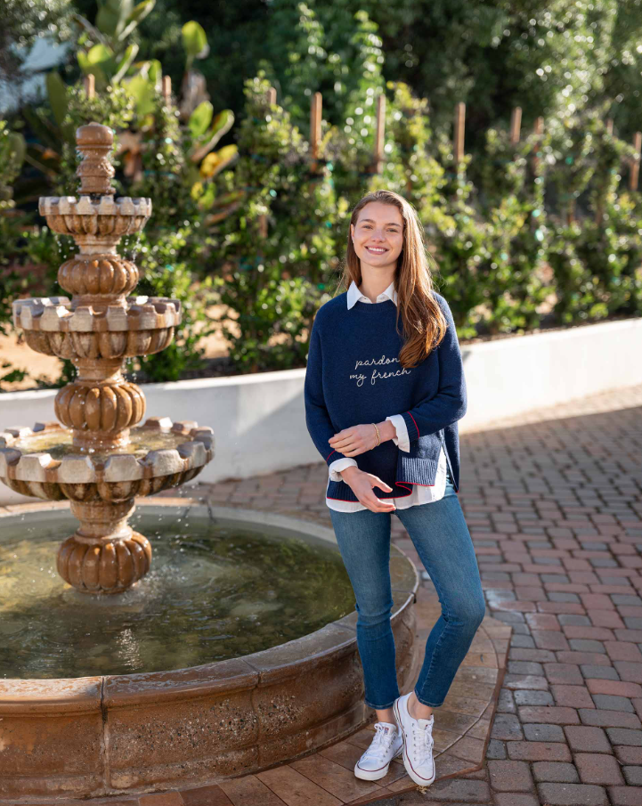 Banff Cashmere Blend Crew, Oxford Blue - 13 Hub Lane   |  Crewneck Sweaters