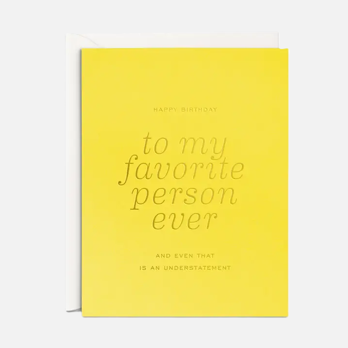 Favorite Person Birthday - 13 Hub Lane   |  Birthday Cards