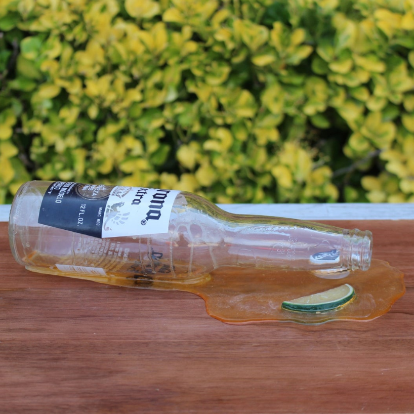 Spilled Beer Bottle w/ Lime - Thumbnail 2