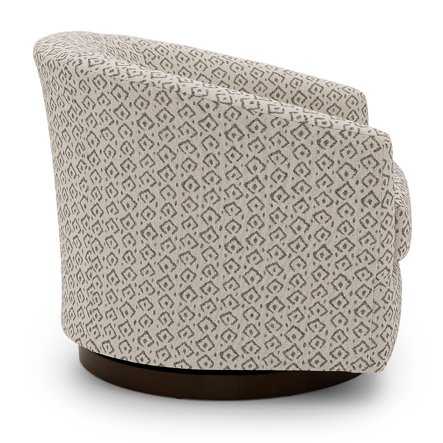 Ennely Swivel Barrel Chair - Thumbnail 5