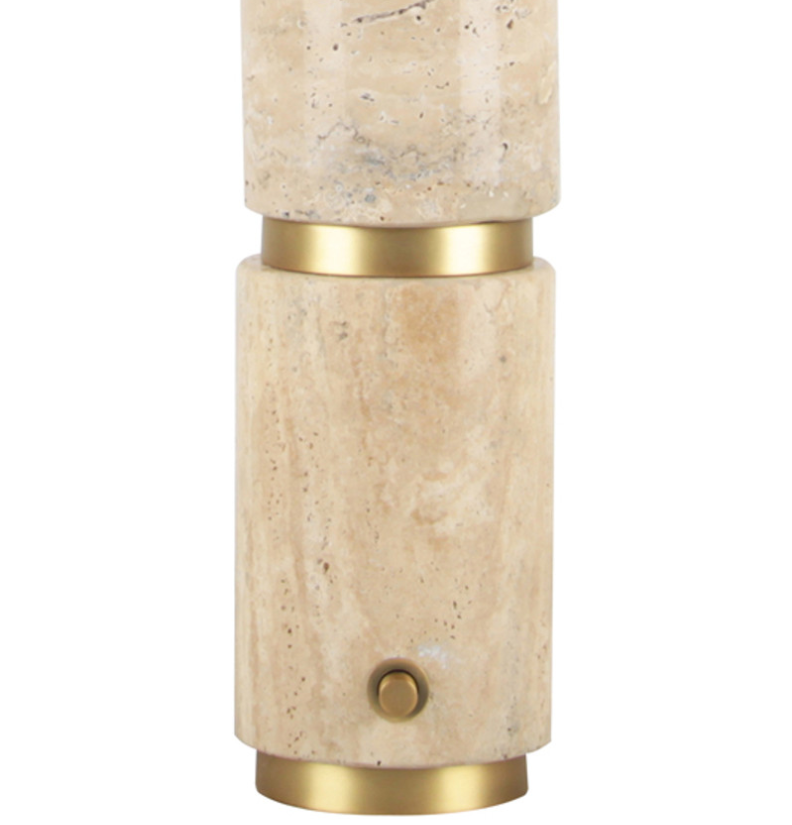 Knox Travertine Table Lamp - 13 Hub Lane   |  