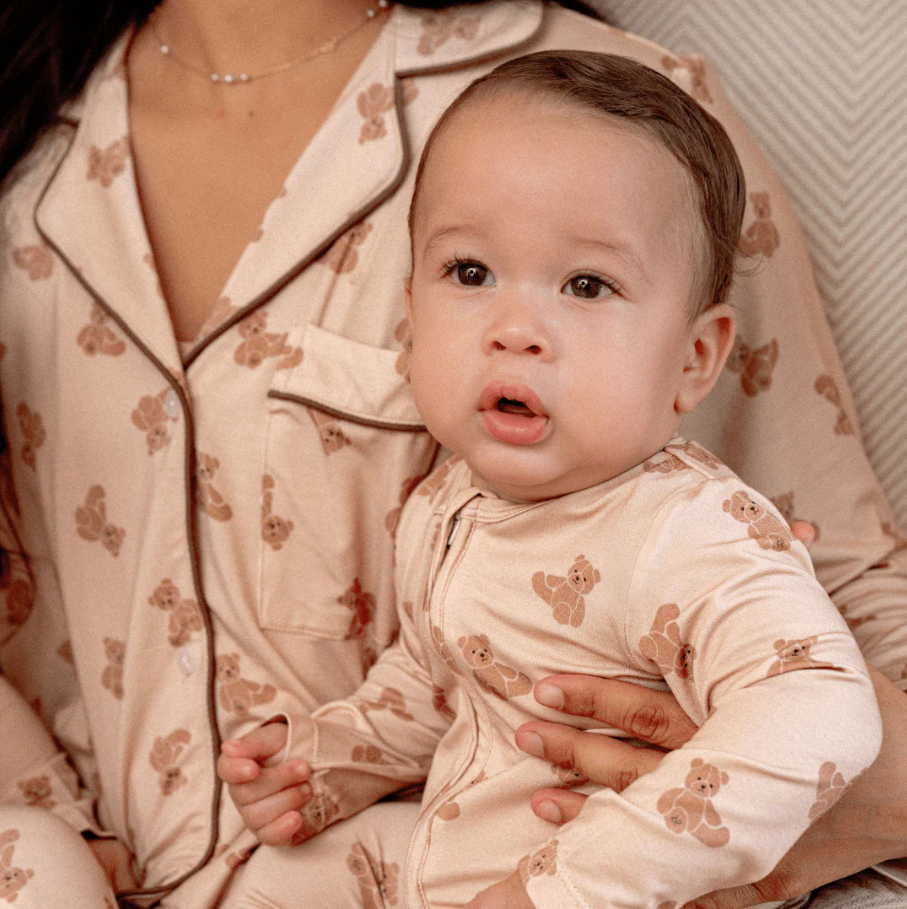 Footie Zippered One Piece, Teddy Tales