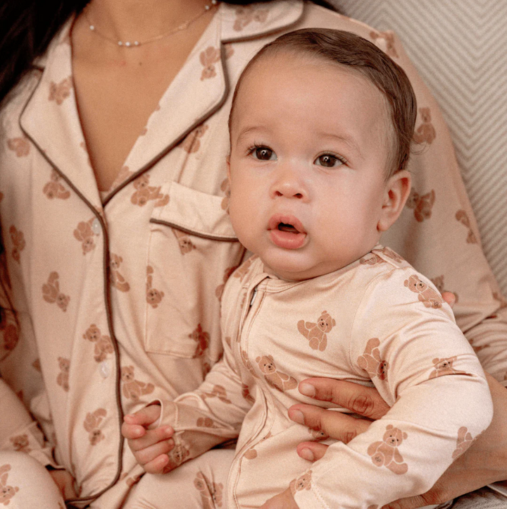 Footie Zippered One Piece, Teddy Tales