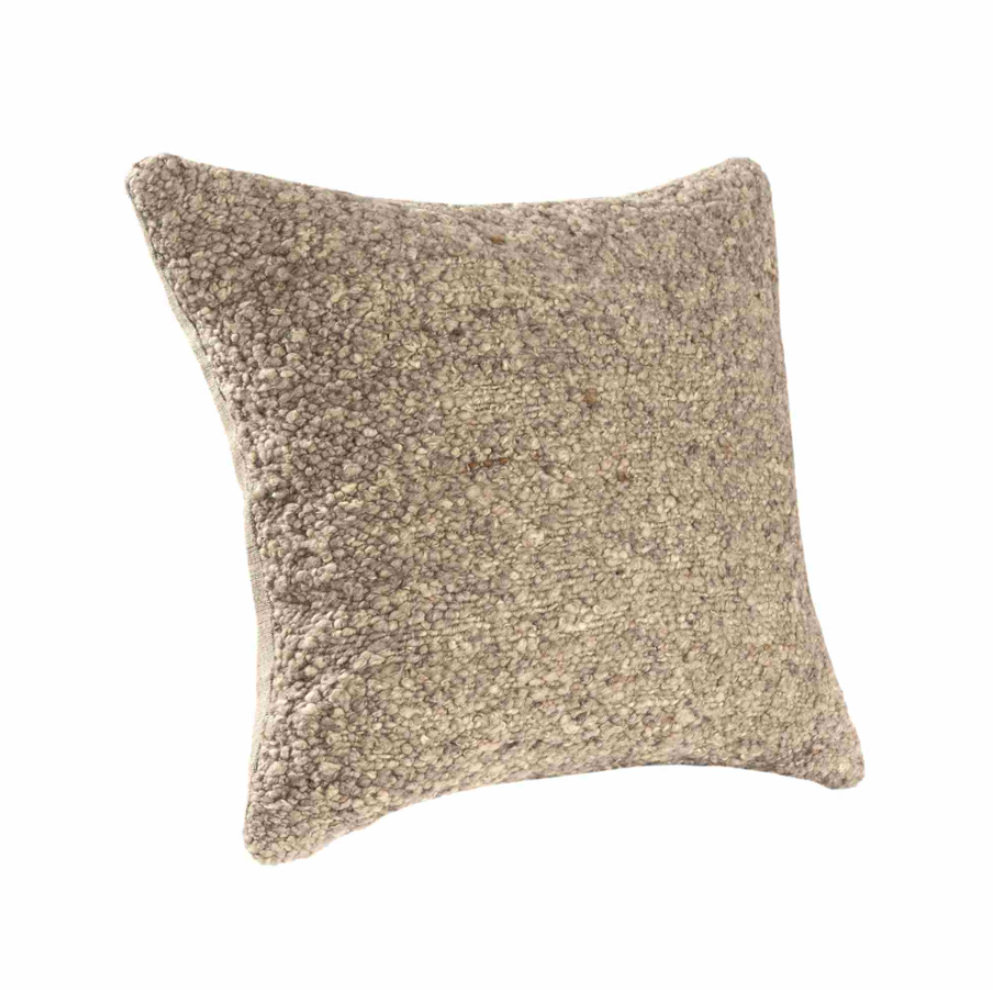 Brown Boucle Pillow - Thumbnail 3