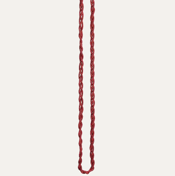 Twisted Diamond Garland,  Red - 13 Hub Lane   |  