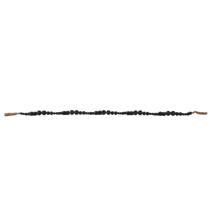 Duneford Beaded Garland, Black