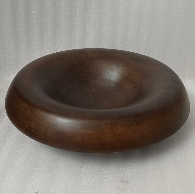 Round Turned Serving Bowl