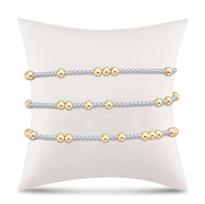 enewton hope unwritten 4mm bead bracelet - mixed metal - 13 Hub Lane   |  Beaded Bracelets