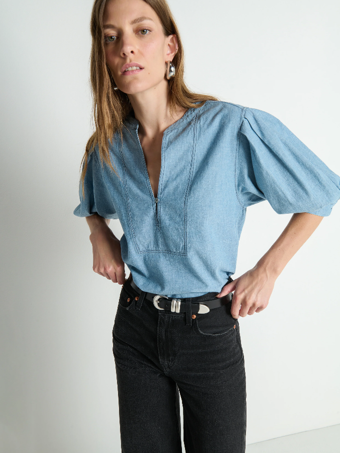 Nation LTD Emmett Top, Chambray - 13 Hub Lane   |  