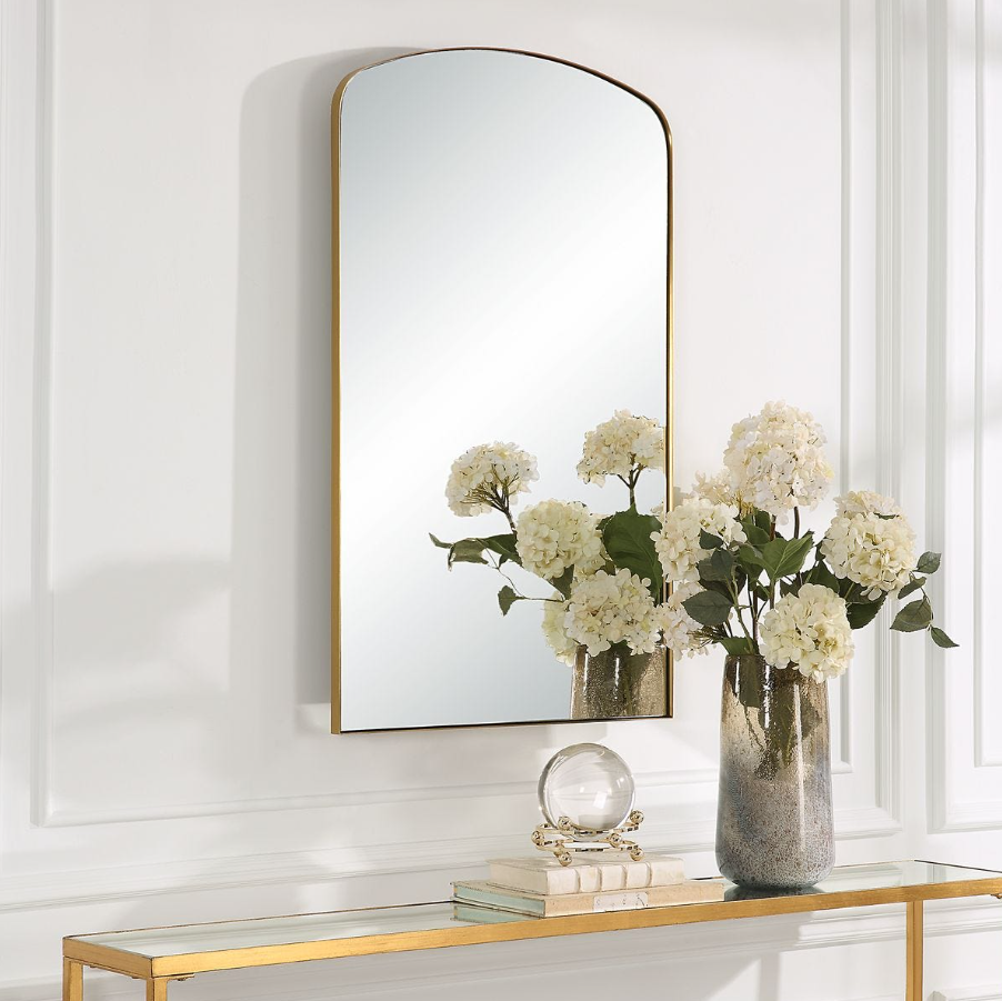 Tordera Arch Mirror, Brass