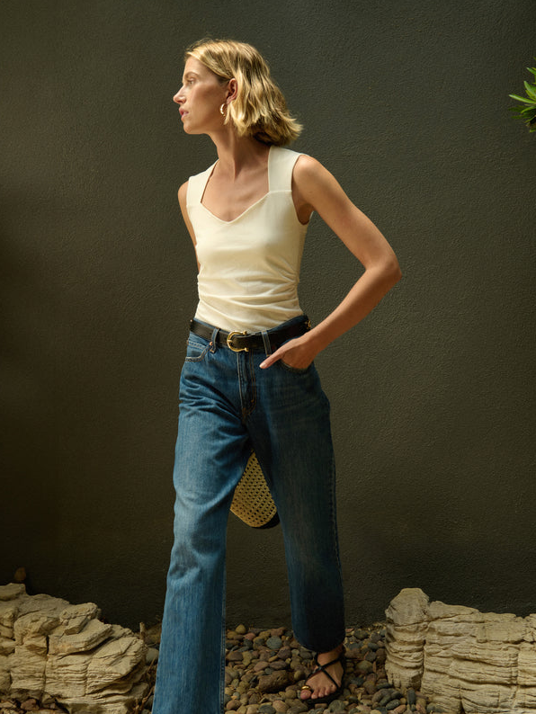 Nation LTD Haven Sleeveless Tee, Porcelain - 13 Hub Lane   |  Sweetheart Tanks