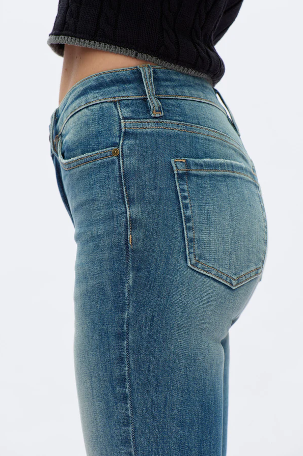 Mid Rise Bootcut Jeans, Retro Medium Blue