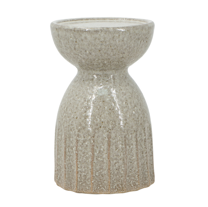 Ceramic Textured Cylinder Candle Holder - 13 Hub Lane   |  