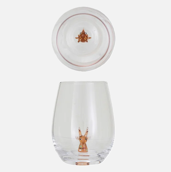 12oz. Holiday Figure Stemless Wine Glass