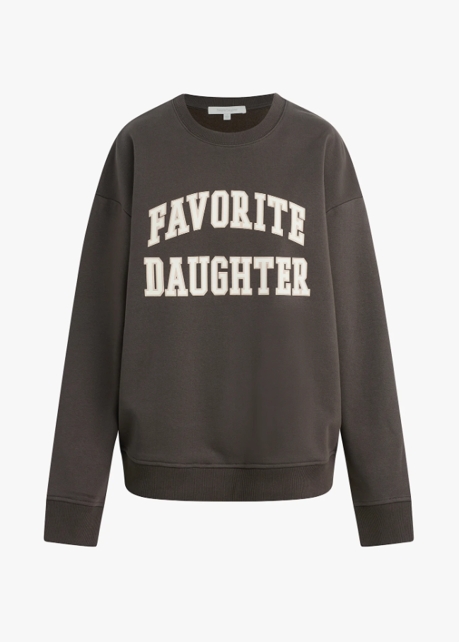Favorite Daughter Collegiate Sweatshirt, Coffee w/ Gardenia - 13 Hub Lane   |  