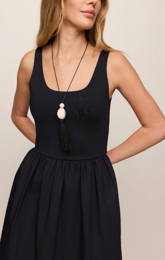 Johanna Sleeveless Midi, Black