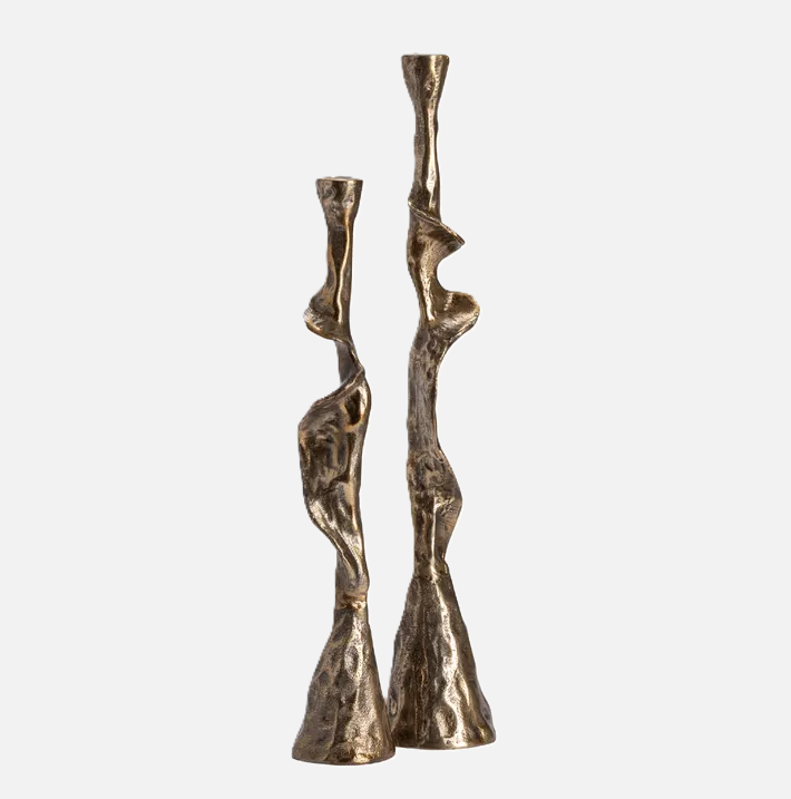 Andrews Twisted Taper Candle Holder - 13 Hub Lane   |  Metal Candle Holders