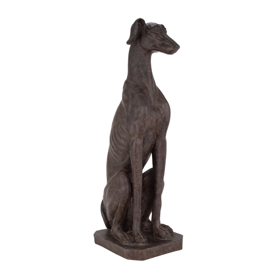 Sitting Greyhound Statue