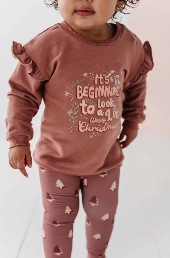 Ruffle Sweatshirt "...a Lot Like Christmas"