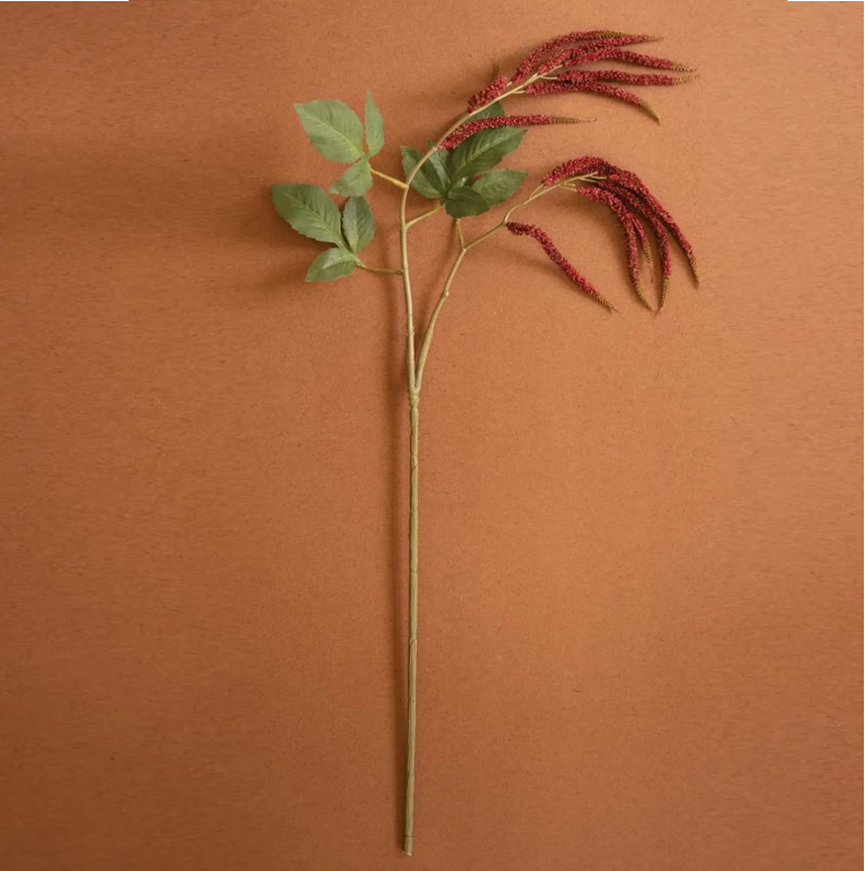 Artificial Crimson Amaranthus Spray