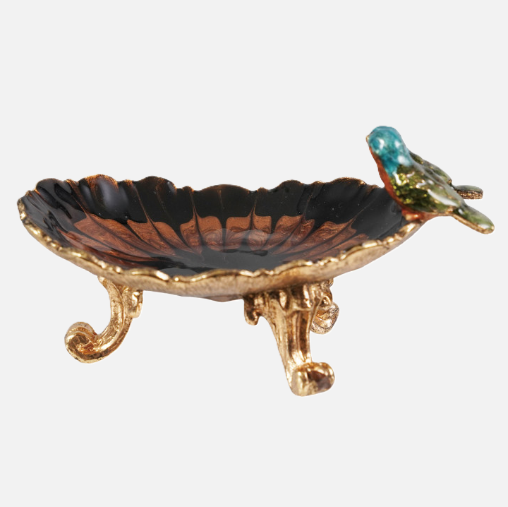 3D Birds Enameled Trinket Dish