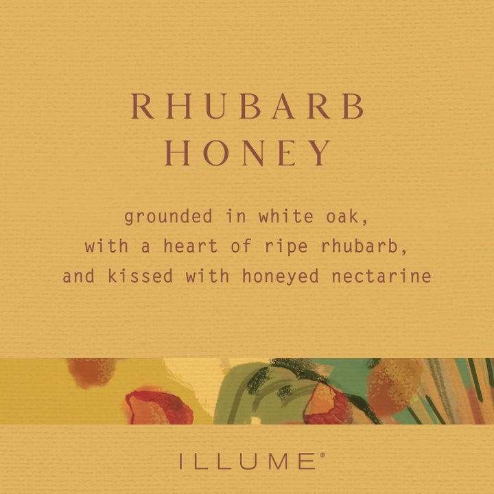 Rhubarb Honey Baltic Glass Candle