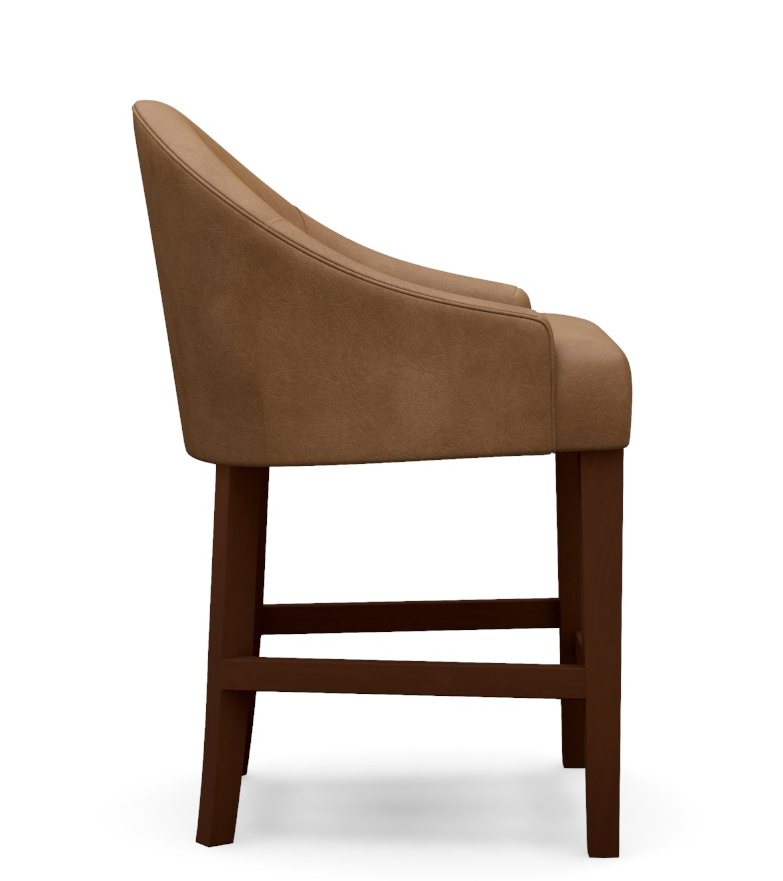 Cora Leather Stool - 13 Hub Lane   |  