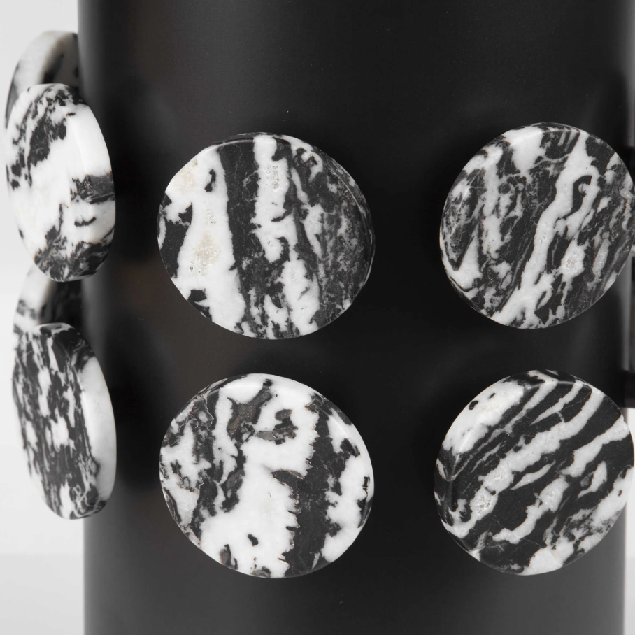 Zebra Stone Table Lamp