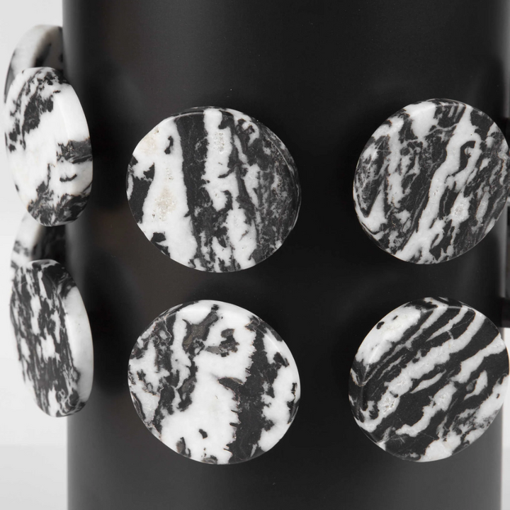 Zebra Stone Table Lamp