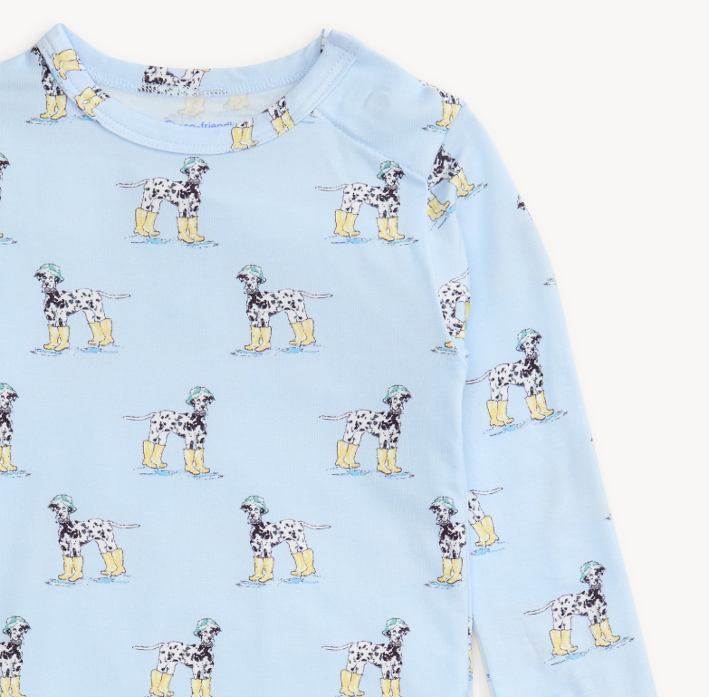 spots & splashes organic cotton magnetic PJ set - 13 Hub Lane   |  Pajama Sets