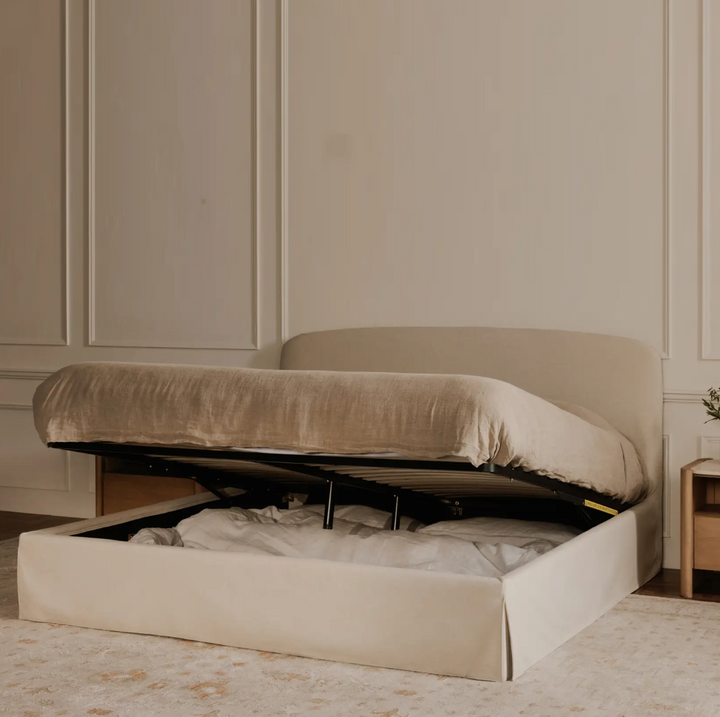 Joan Storage Bed, Cream